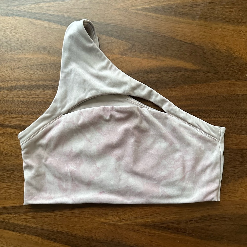 Alphalete Alphalux Asymmetrical Bra- xs, pink